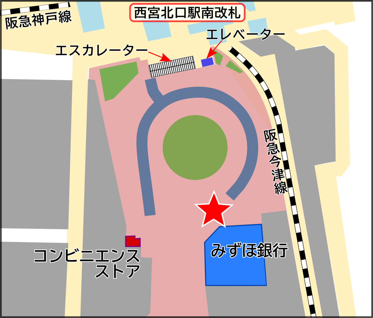 西宮北口バス乗り場